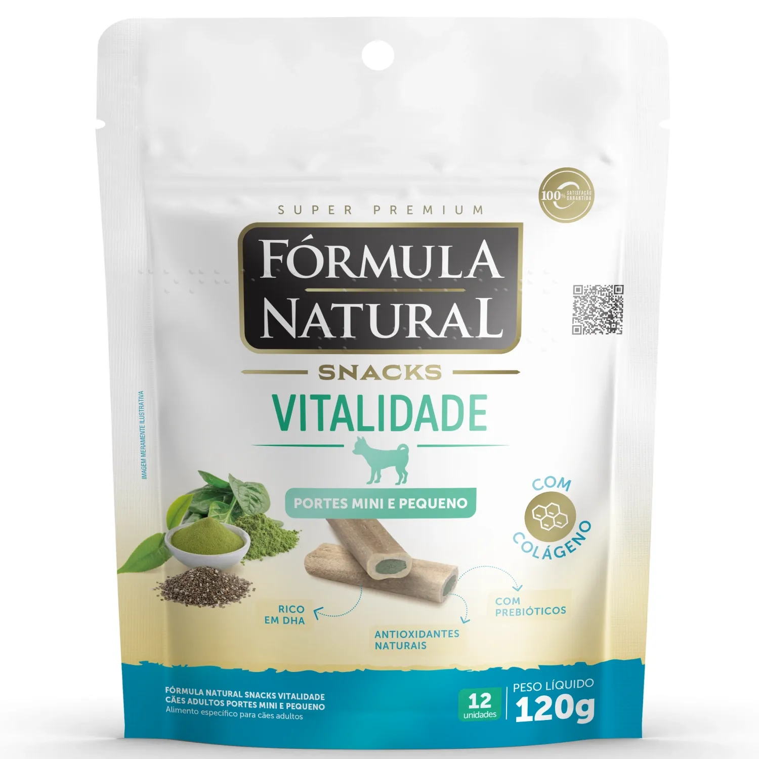Snacks Fórmula Natural Vitalidade Cães Minis e Pequenos